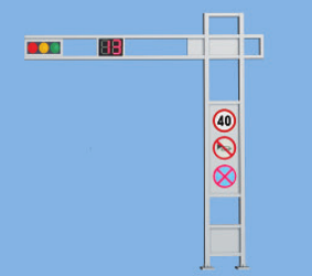 一體框架式信號燈桿件